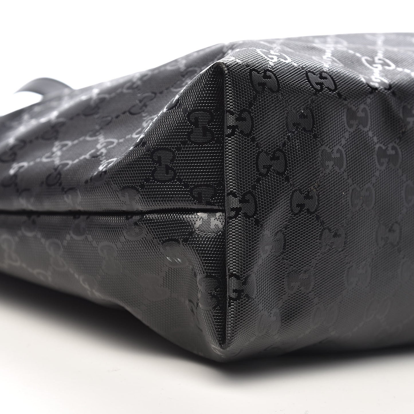 Imprime Monogram Medium Zippered Shopping Tote Black