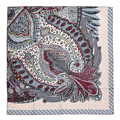 Hermes Cashmere Silk Le Jardin De La Maharani Shawl 140 1 of 4