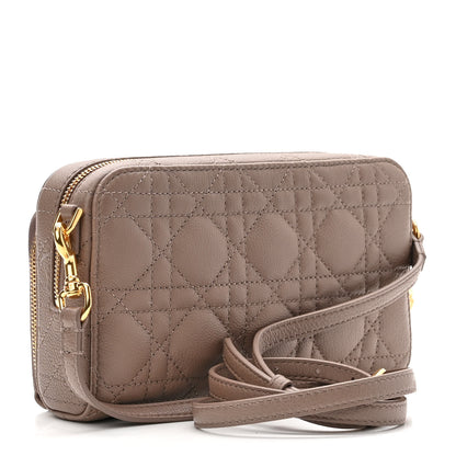 Christian Dior Supple Calfskin Caro Double Pouch Warm Taupe 3 of 9