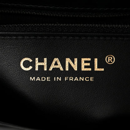 Chanel Shiny Aged Calfskin Quilted Nano Kelly Shopper Black 10 of 20