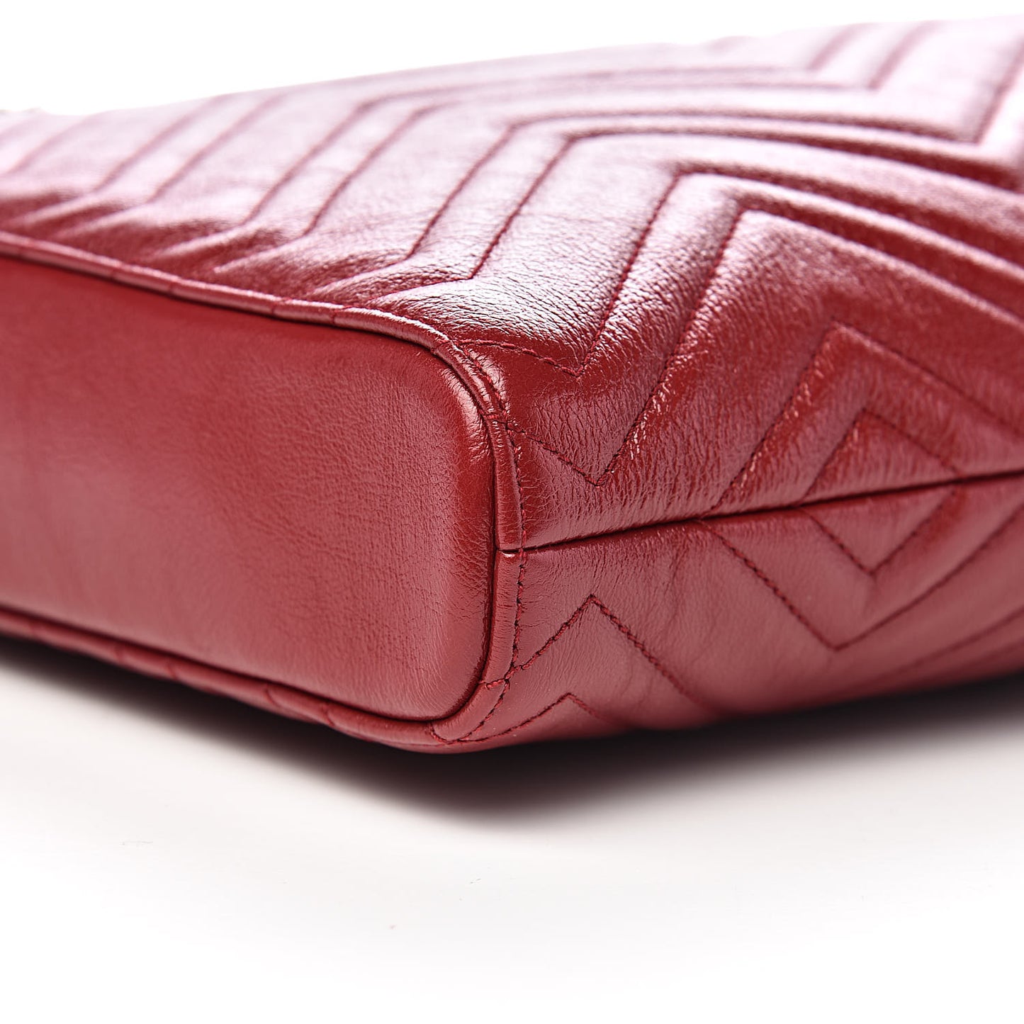 Azalea Calfskin Matelasse Medium GG Marmont Slim Tote Romantic Cerise