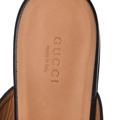 Gucci Calfskin Womens Princetown Slippers 40 Black 6 of 8