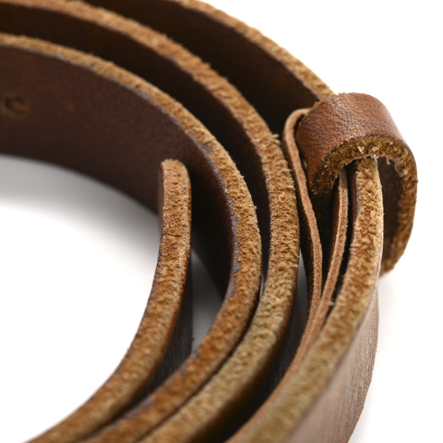 Gucci Faded Calfskin Double G 20mm Belt 80 32 Cuir 8 of 8