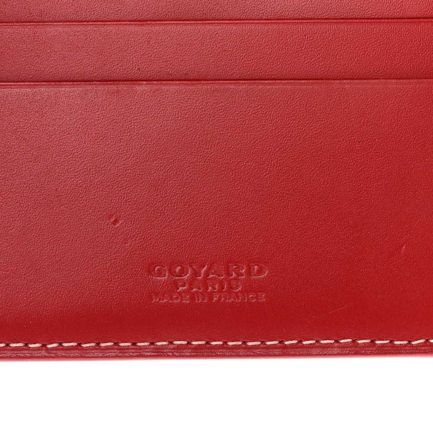 Goyardine Bi-Fold Victoire PM Wallet Red