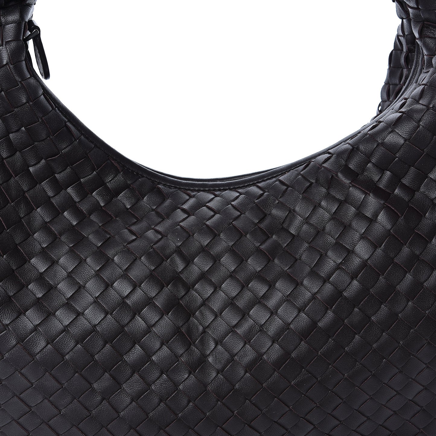 Nappa Intrecciato Medium Veneta Hobo Ebano