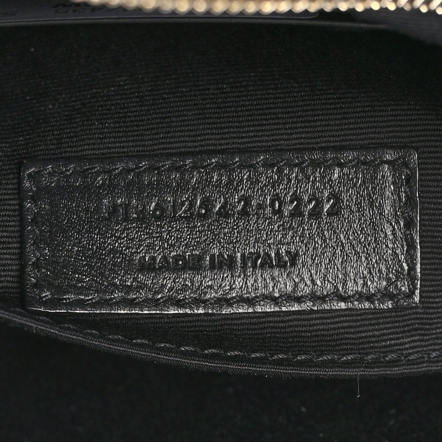 Saint Laurent Patent Calfskin Crocodile Embossed Monogram Lou Camera Bag Black 7 of 11