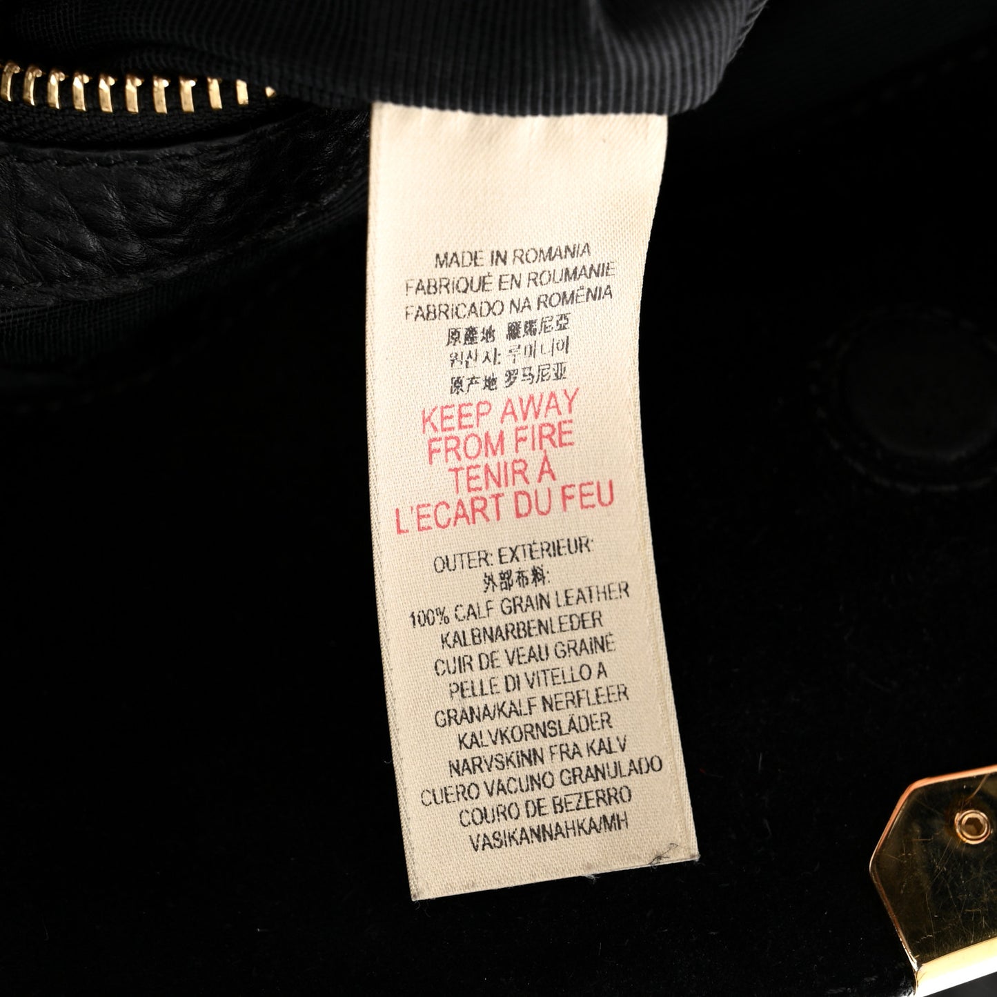 Heritage Grain Check Embossed Medium Lindburn Hobo Black