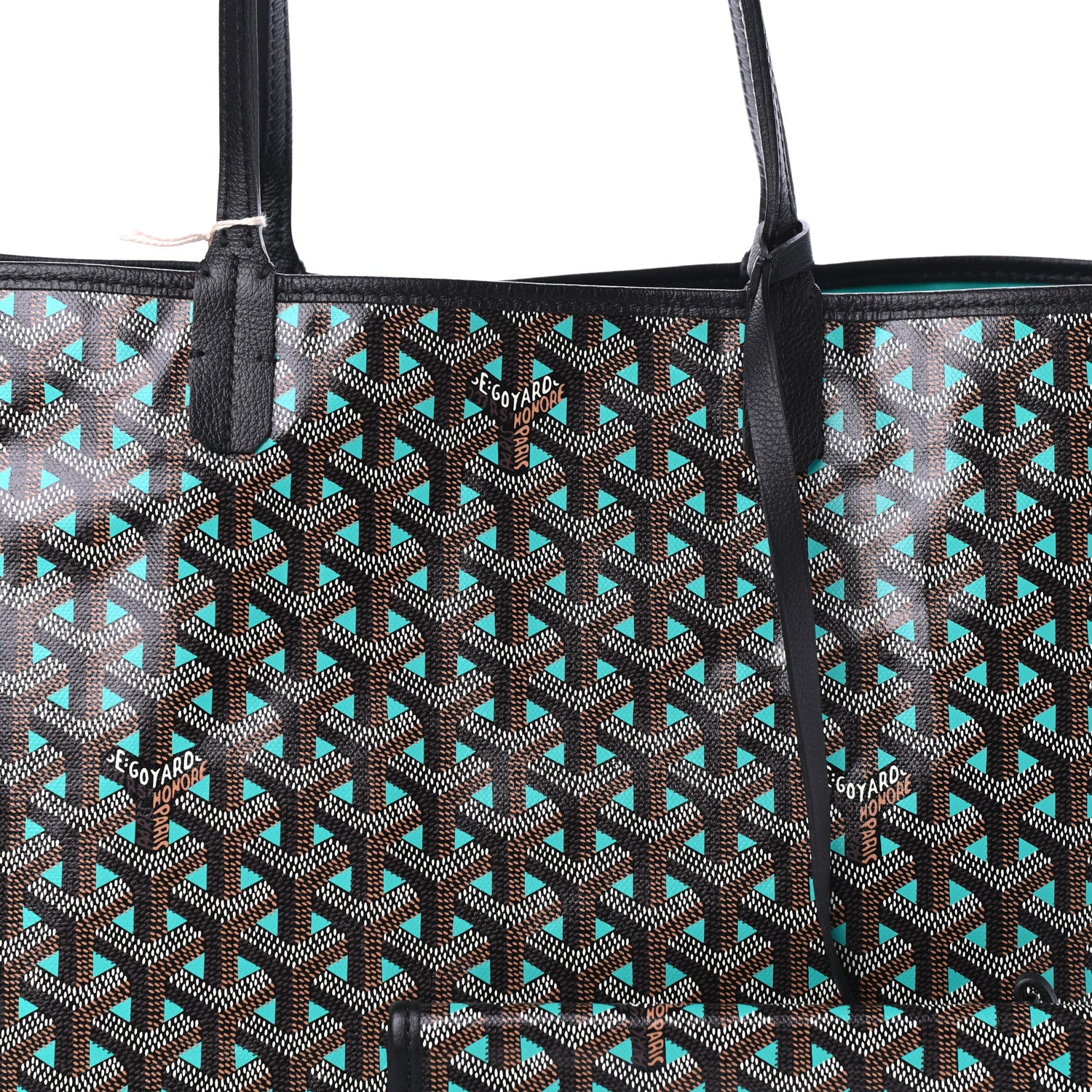 Goyard Goyardine Saint Louis Claire Voie PM Black Blue 7 of 9