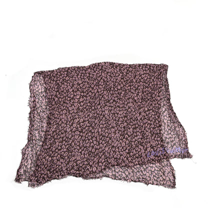 Louis Vuitton Cashmere Silk Leopard Etole Stole Mauve 2 of 6