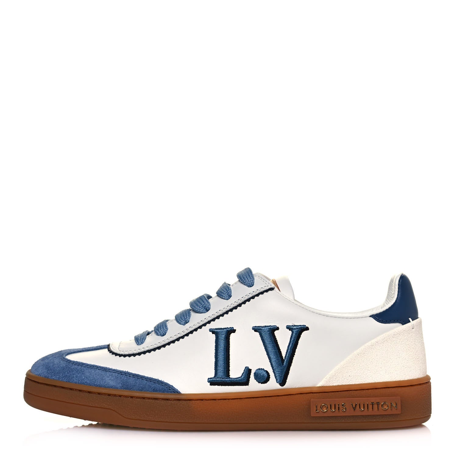 Louis Vuitton Calfskin Frontrow Sneakers 35 Blue 1 of 8
