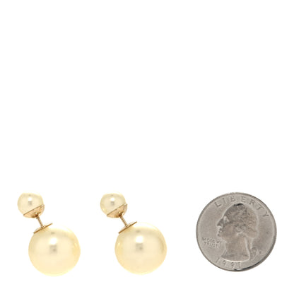 Christian Dior Pearl Mise En Dior Tribal Earrings Gold 2 of 4