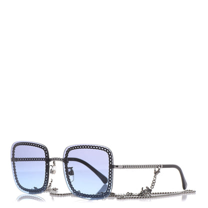 Chanel Chain Square Sunglasses 4244 Blue 1 of 8