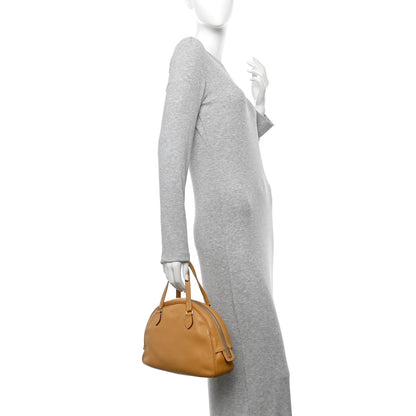 Prada Vitello Daino Bowler Bag Sughero 2 of 14