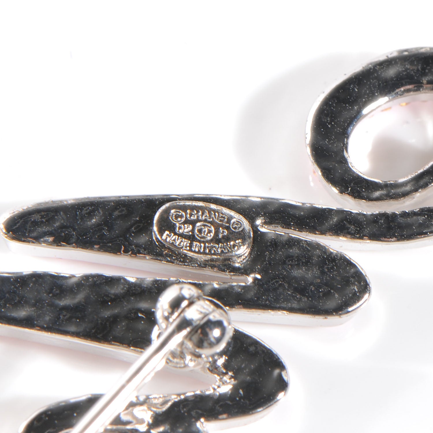 Chanel Crystal CC Mademoiselle Brooch Pink 4 of 5