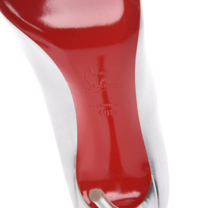 Christian Louboutin Pigalle Follies 100 Pumps 40.5 Antispecchio Silver 6 of 10