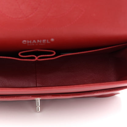 Chanel Patent Quilted Jumbo Double Flap Red 4 of 8