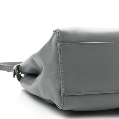 Fendi Nappa Colorblock Mini Peekaboo Iconic Satchel Grigio Chiaro Fragola Blue 7 of 9