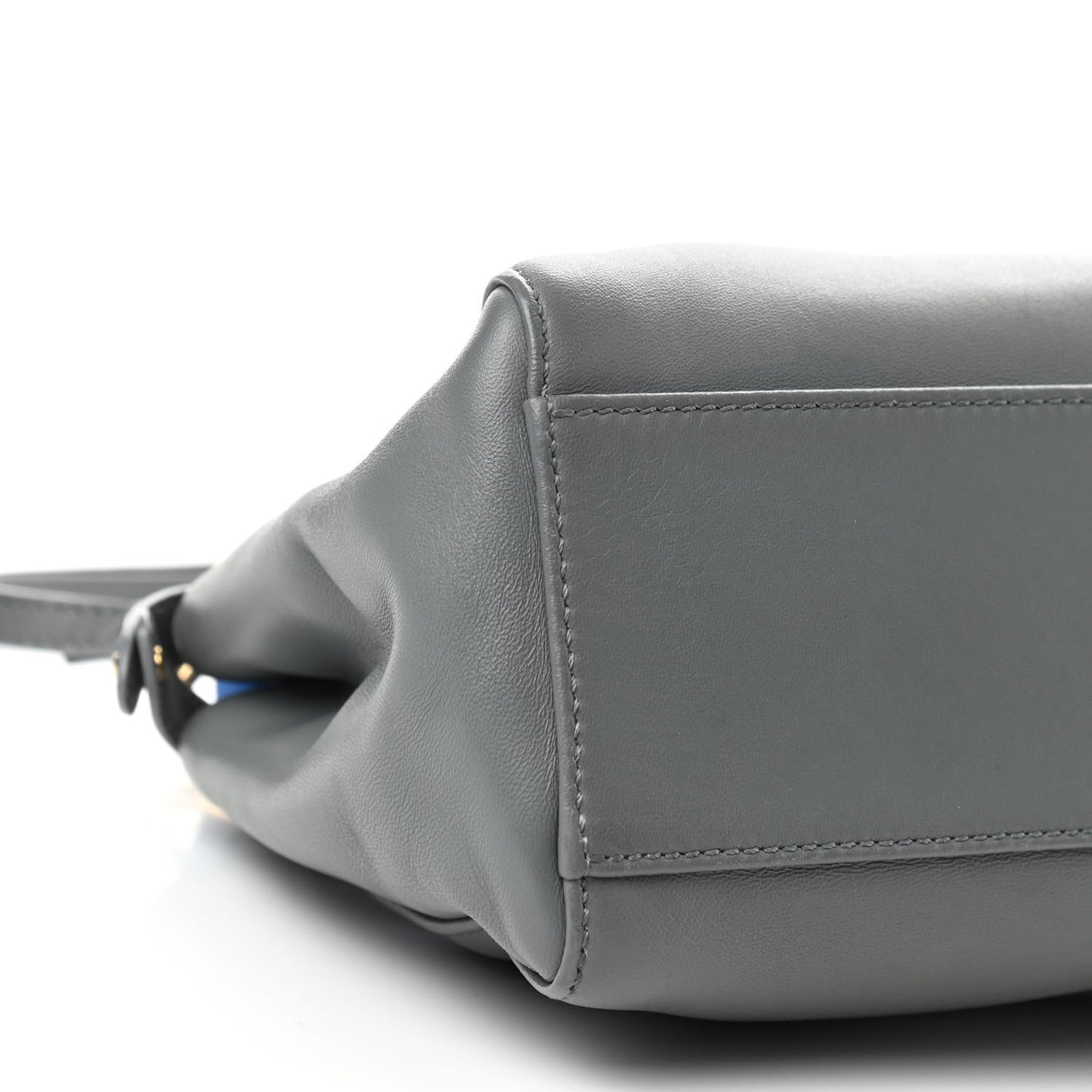 Nappa Colorblock Mini Peekaboo Iconic Satchel Grigio Chiaro Fragola Blue
