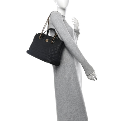 Chanel Iridescent Caviar Chic Quilt Tote Black 2 of 11