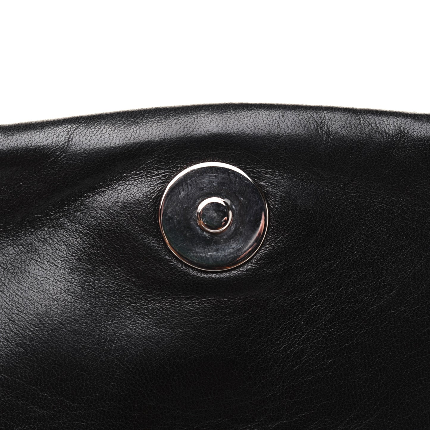 Lambskin Quilted Small Sharpei Flap Black