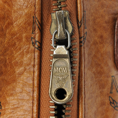 MCM Visetos Boston Bag Cognac 6 of 17