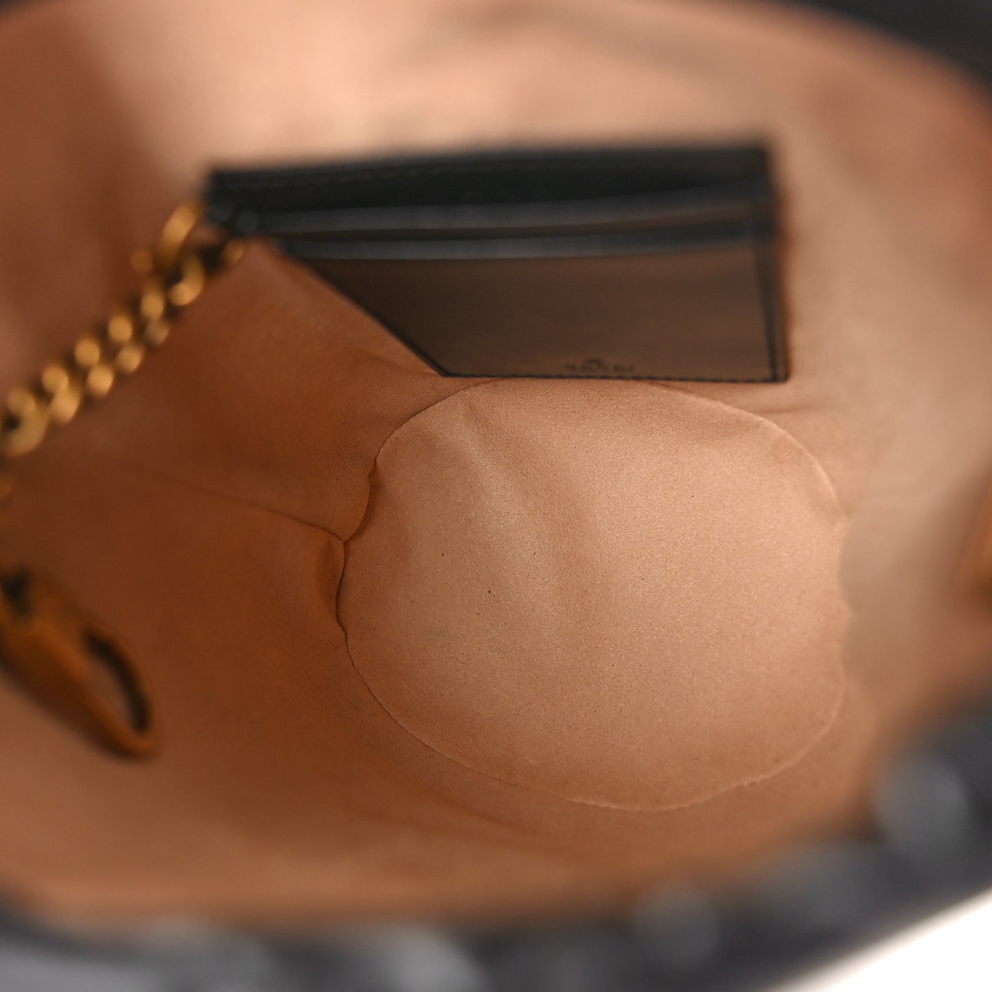 Calfskin Matelasse Mini GG Marmont 2.0 Bucket Bag Black