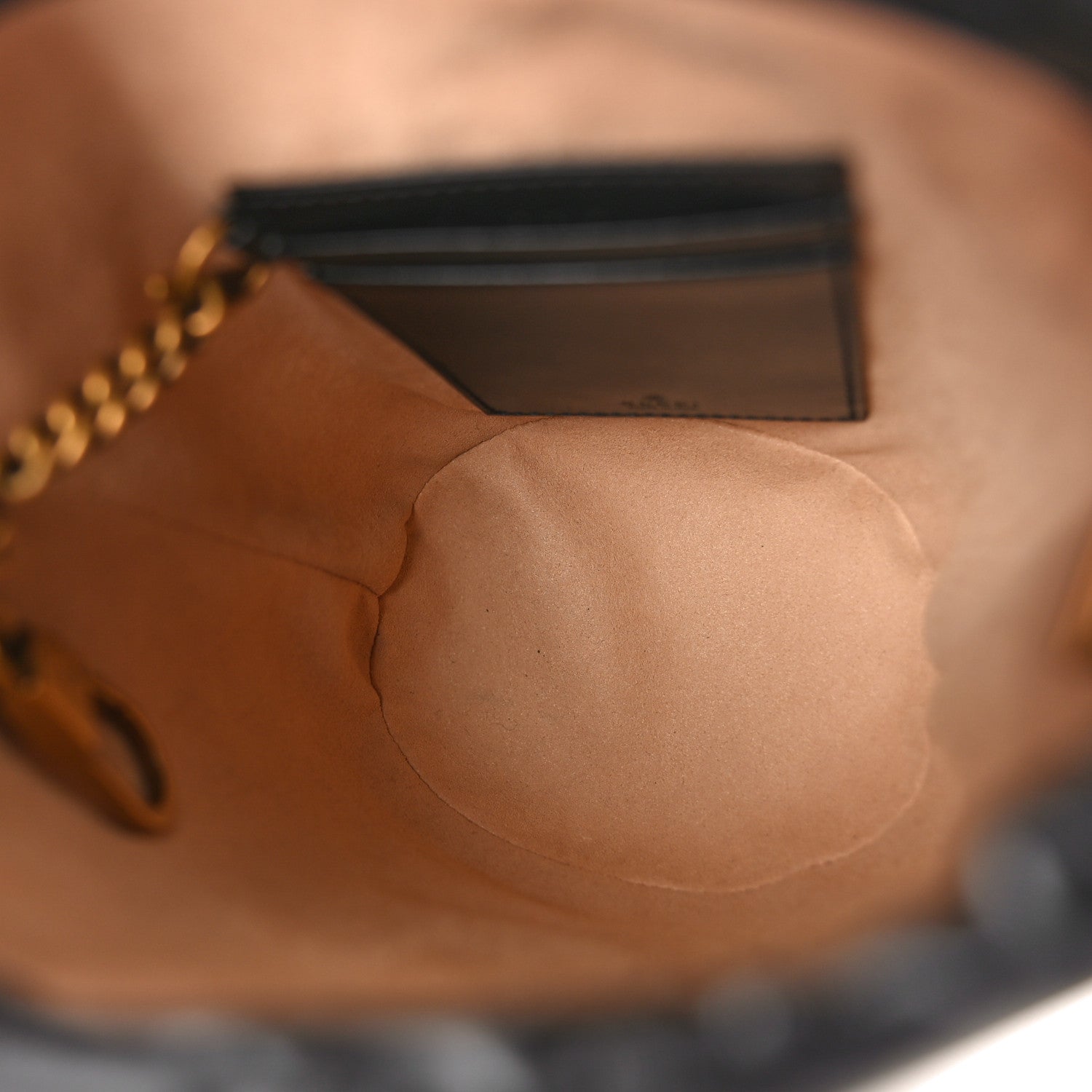 Gucci Calfskin Matelasse Mini GG Marmont 2.0 Bucket Bag Black 5 of 8