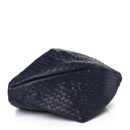 Bottega Veneta Nappa Intrecciato Aquilone Fortune Cookie Hobo Navy 4 of 8