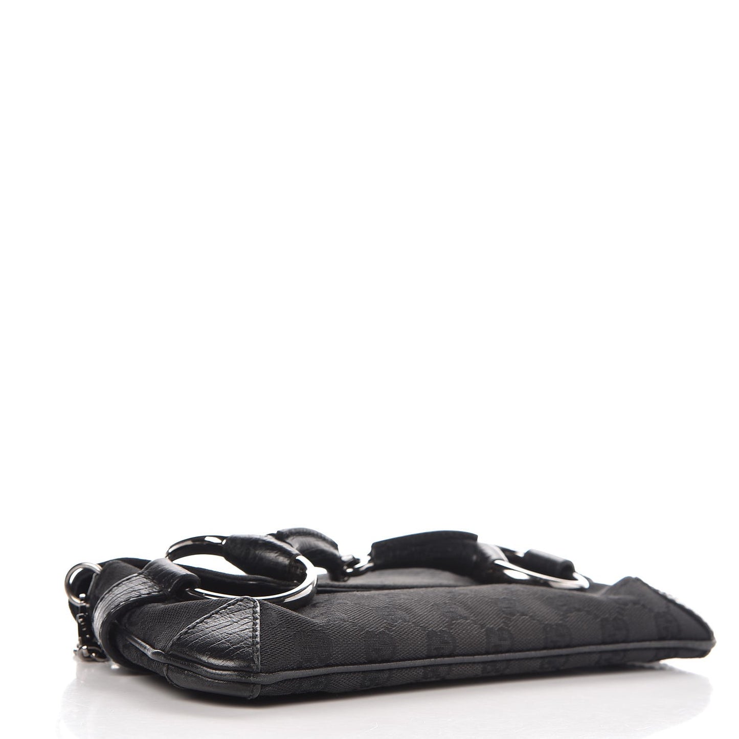 Monogram Horsebit Chain Clutch Black