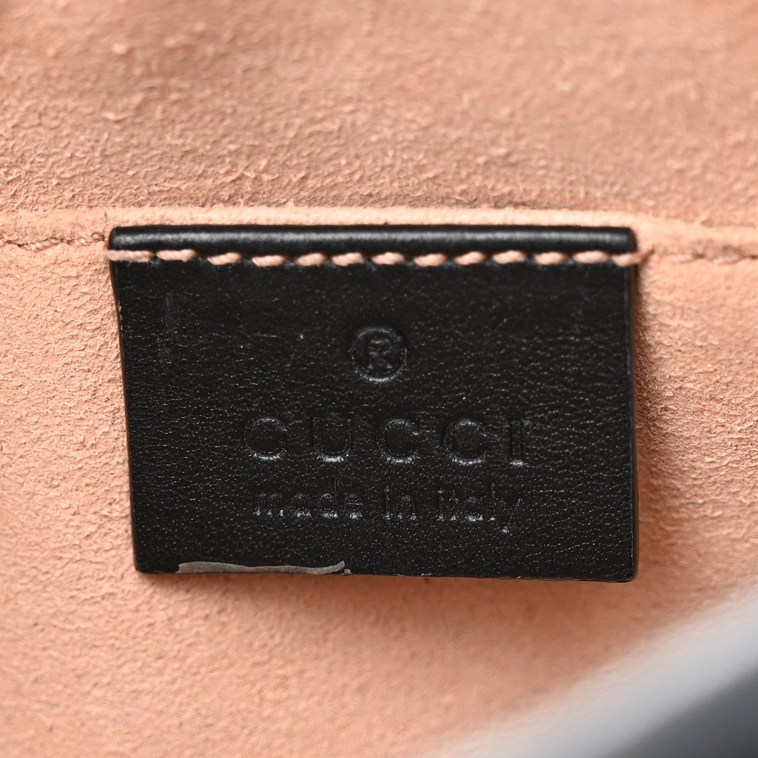 Gucci Calfskin Matelasse Mini GG Marmont Chain Shoulder Bag Black 6 of 10