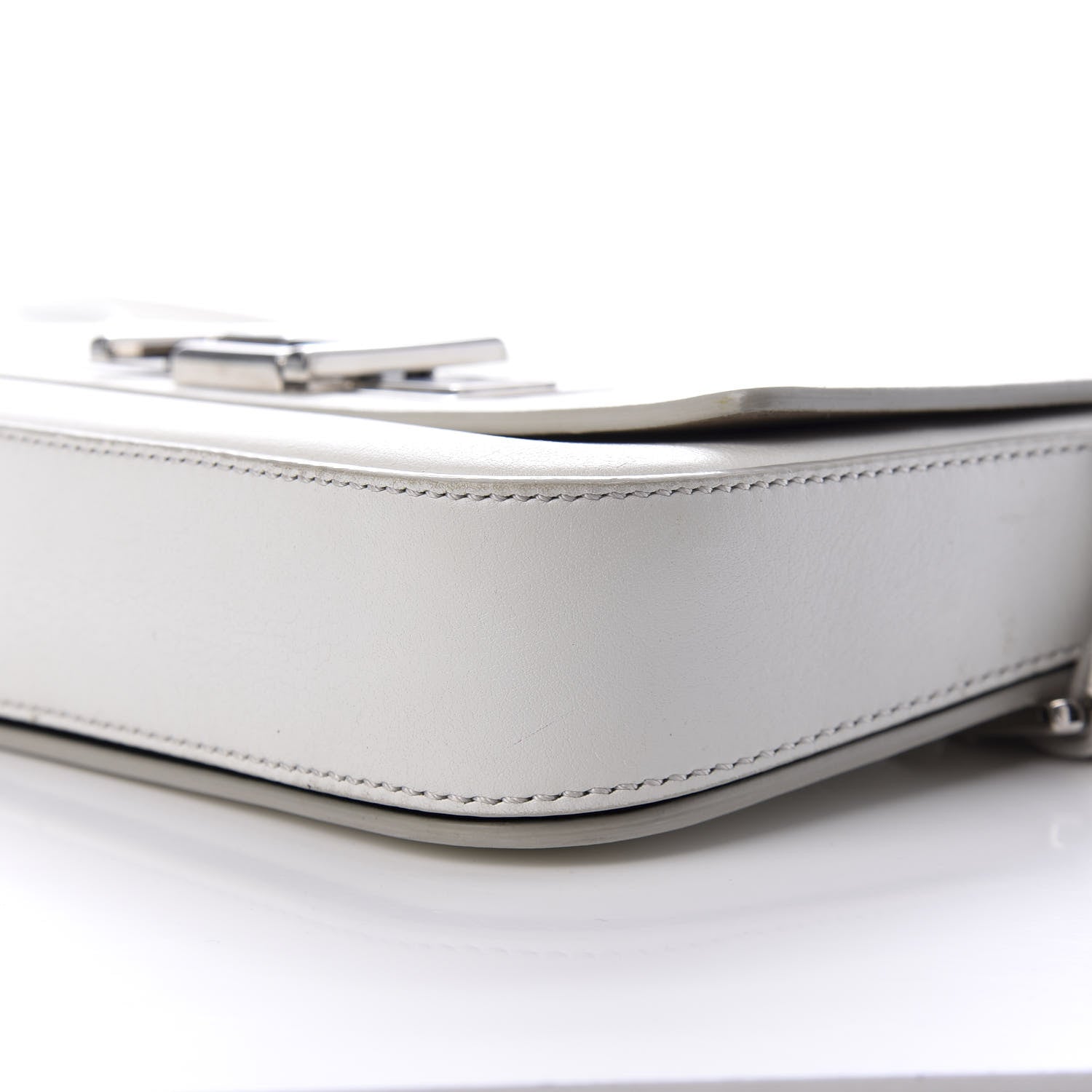 Fendi Vitello Dolce Bi-Color 3Baguette Shoulder Bag White Black 10 of 10