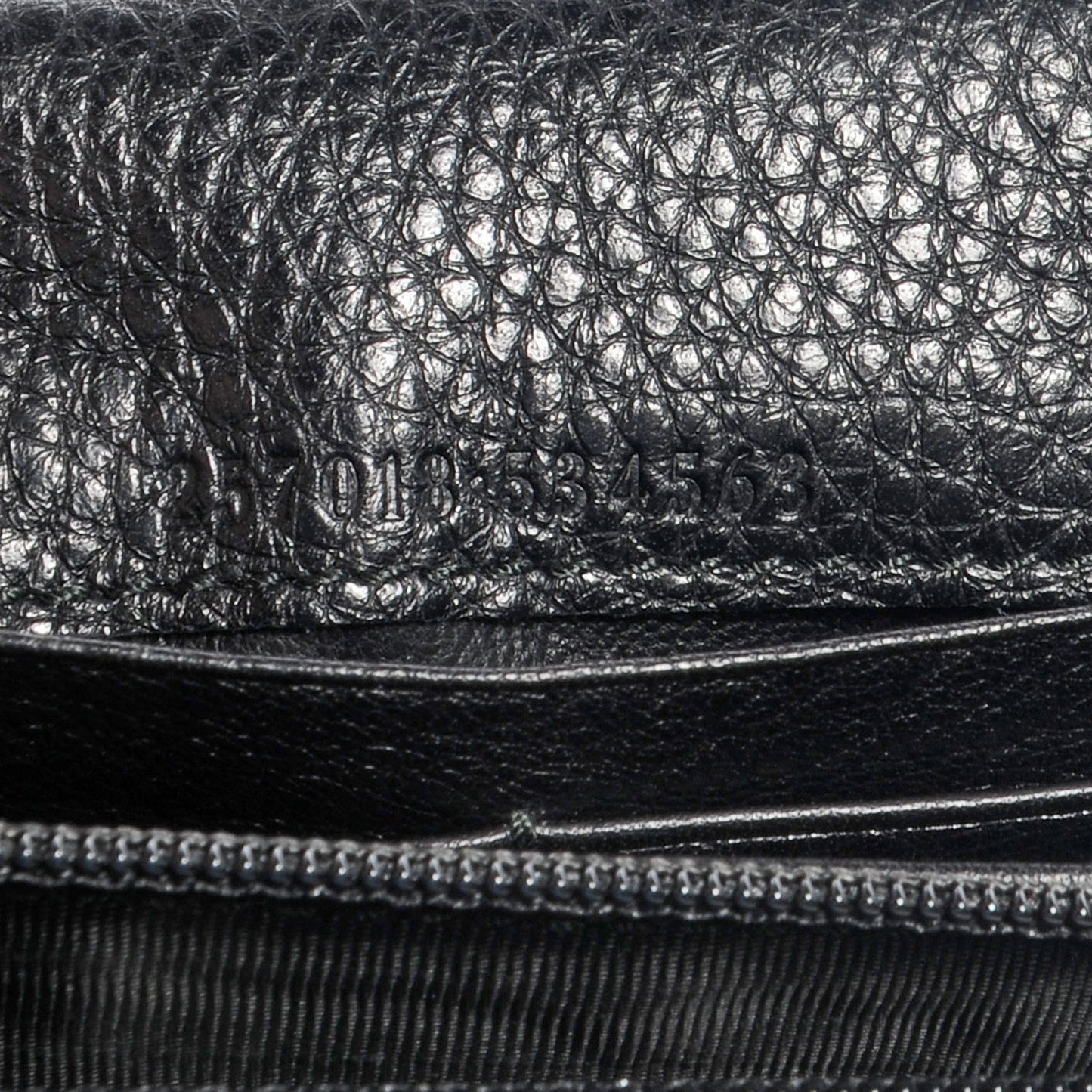 Leather Bamboo Continental Wallet Black