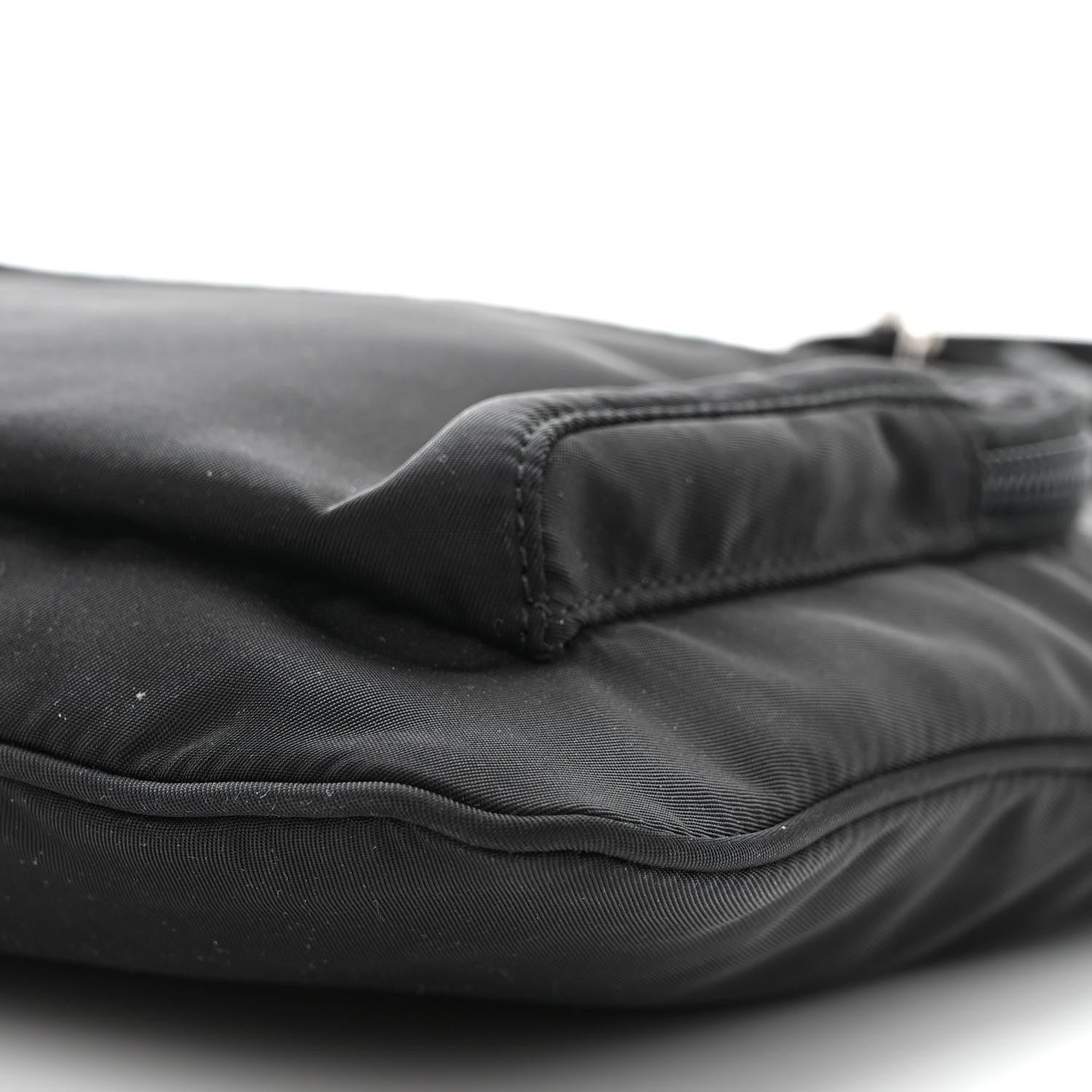 Prada Nylon Vela Flat Messenger Bag Black 11 of 13