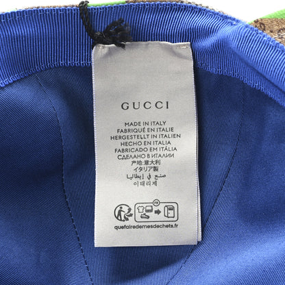 Gucci GG Supreme Monogram Mix Textured Patchwork Rhombus Baseball Hat XL Beige 9 of 9