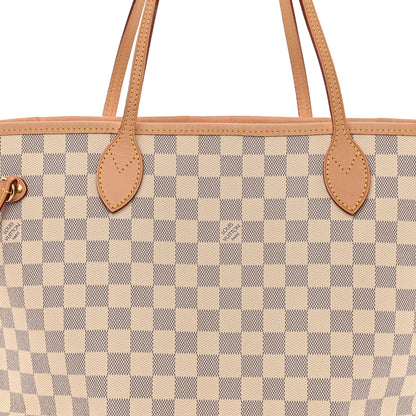 Louis Vuitton Damier Azur Neo Neverfull MM Rose Ballerine 7 of 10