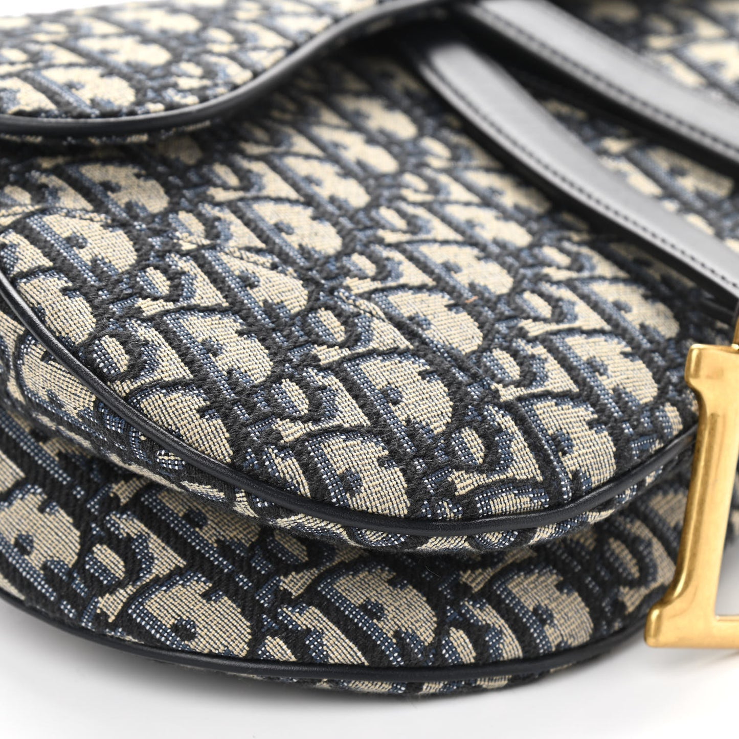 Oblique Saddle Bag Blue