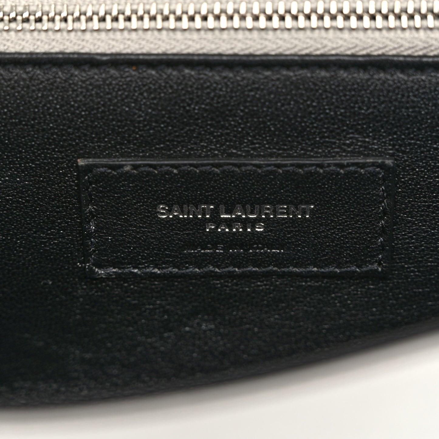 Metallic Nappa Silk Fetiche Clutch Argento