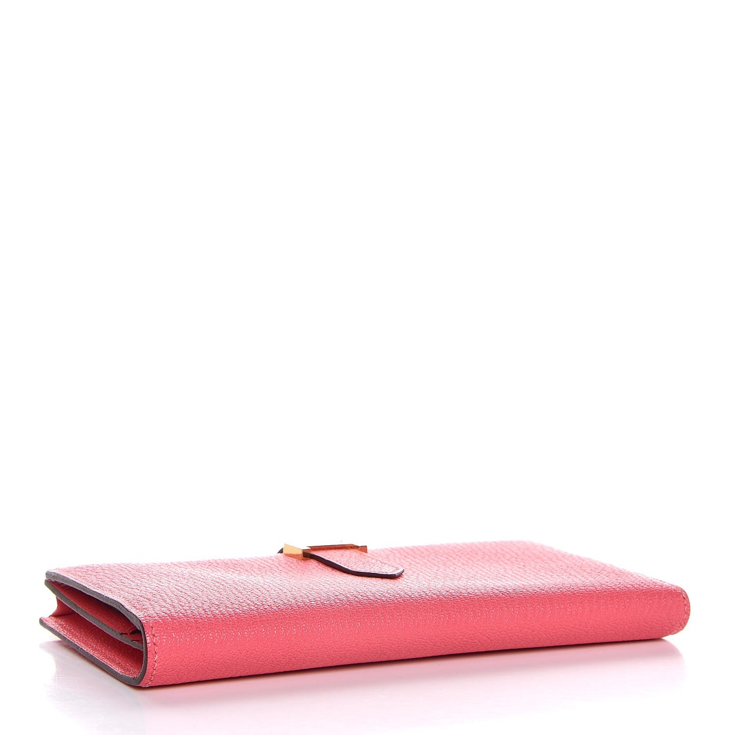 Chevre Mysore Bearn Gusset Wallet Rose Azalee