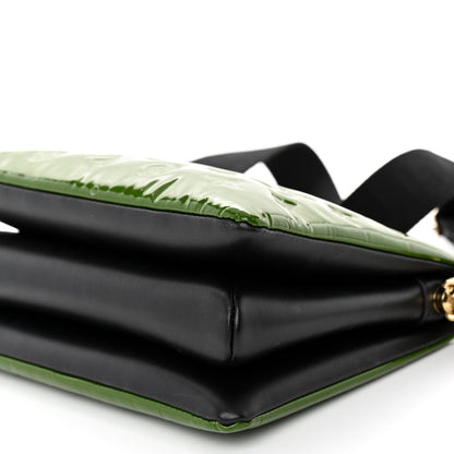 Louis Vuitton Patent Embossed Monogram Coussin PM Green Black 10 of 10