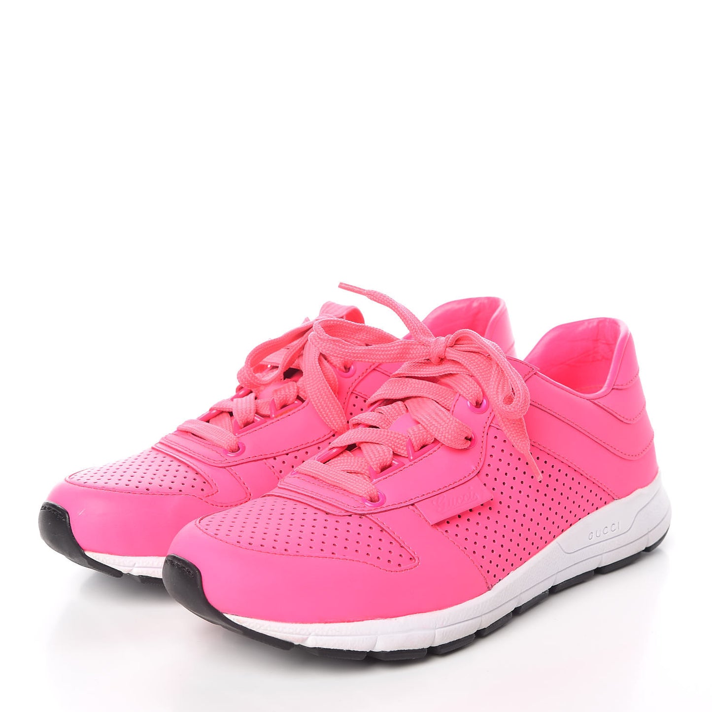 Calfskin Sneakers 37 Neon Pink