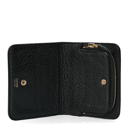 Tom Ford Grained Calfskin Zip Coin Purse Black 6 of 13