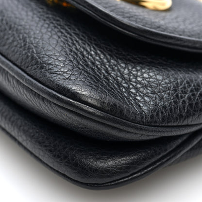 Gucci Pebbled Calfskin Small 1973 Chain Shoulder Bag Black 11 of 11