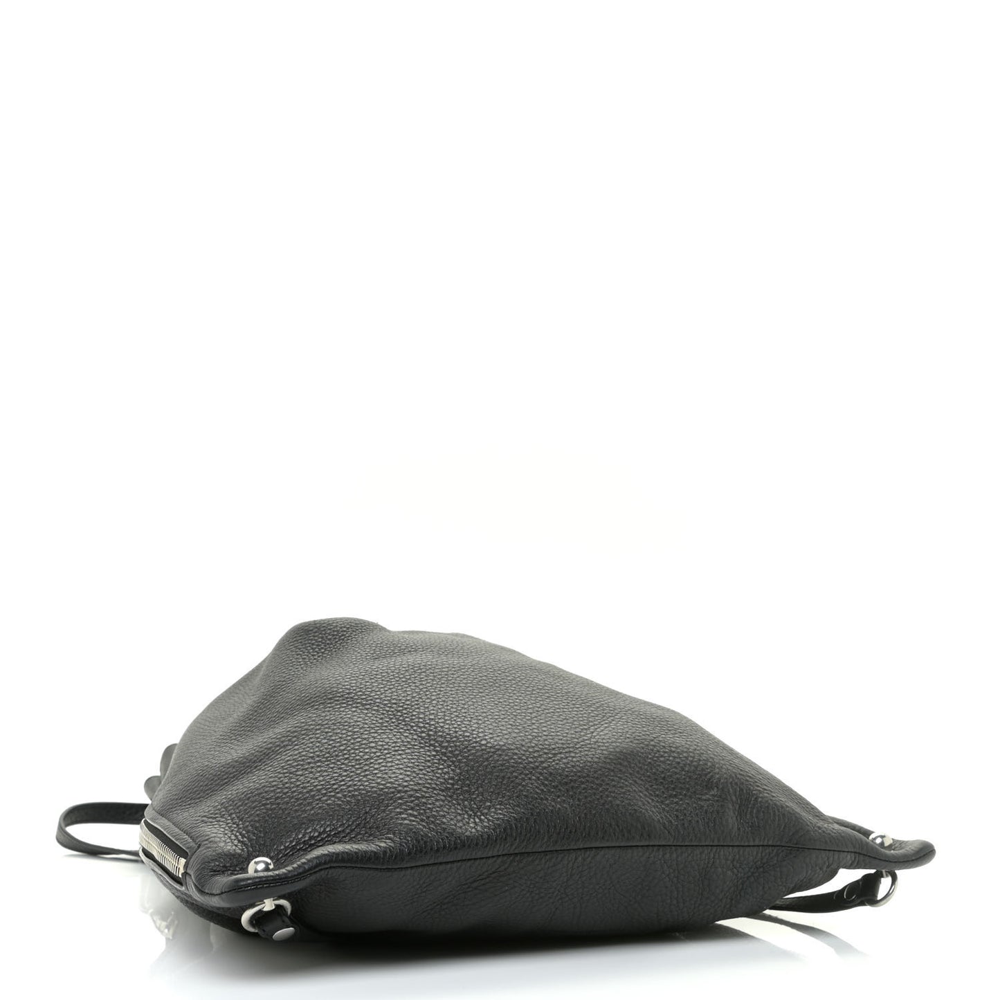 Grained Calfskin Attica Chain Backpack Black