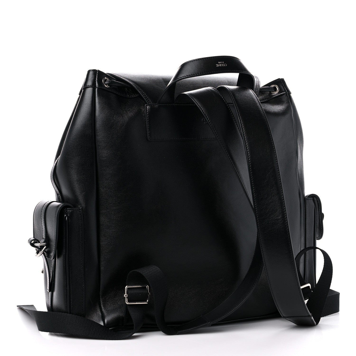 Celine Calfskin Large Backpack Black 3 of 9