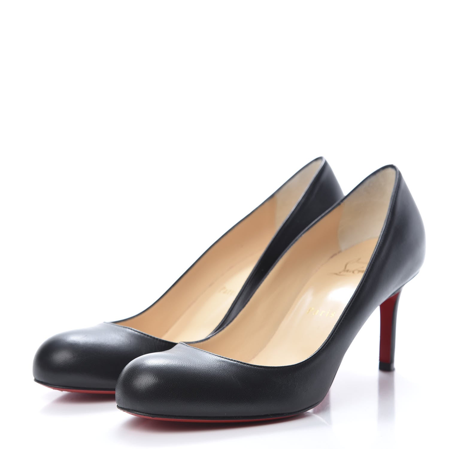 Christian Louboutin Shiny Nappa Simple 70 Pumps 39 Black 3 of 12