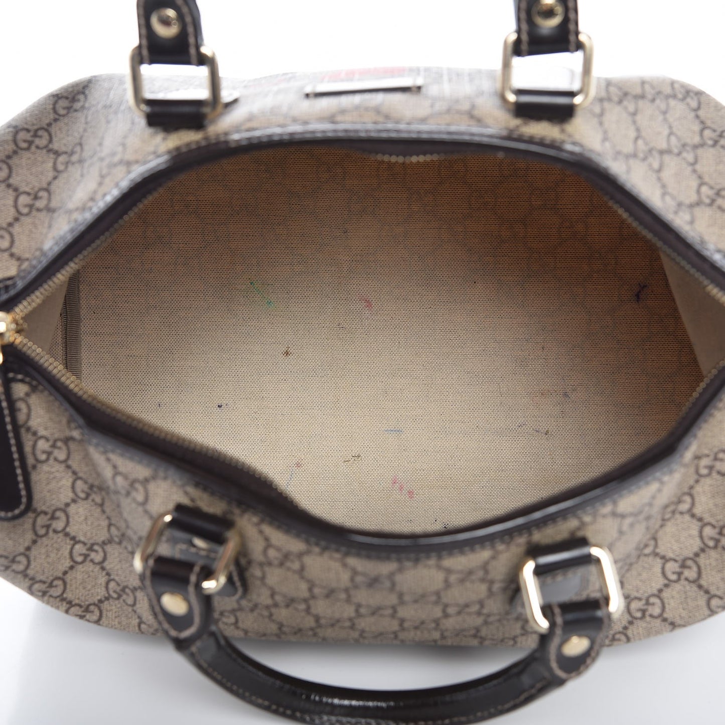 GG Plus Monogram Tattoo Heart Medium Joy Boston Dark Brown