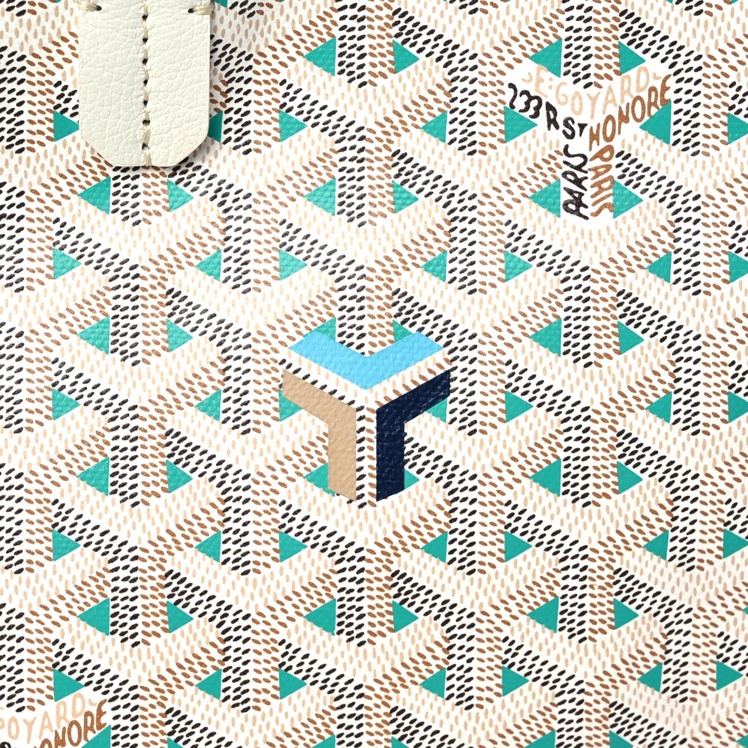 Goyard Goyardine Saint Louis Claire Voie PM White Opaline 9 of 9