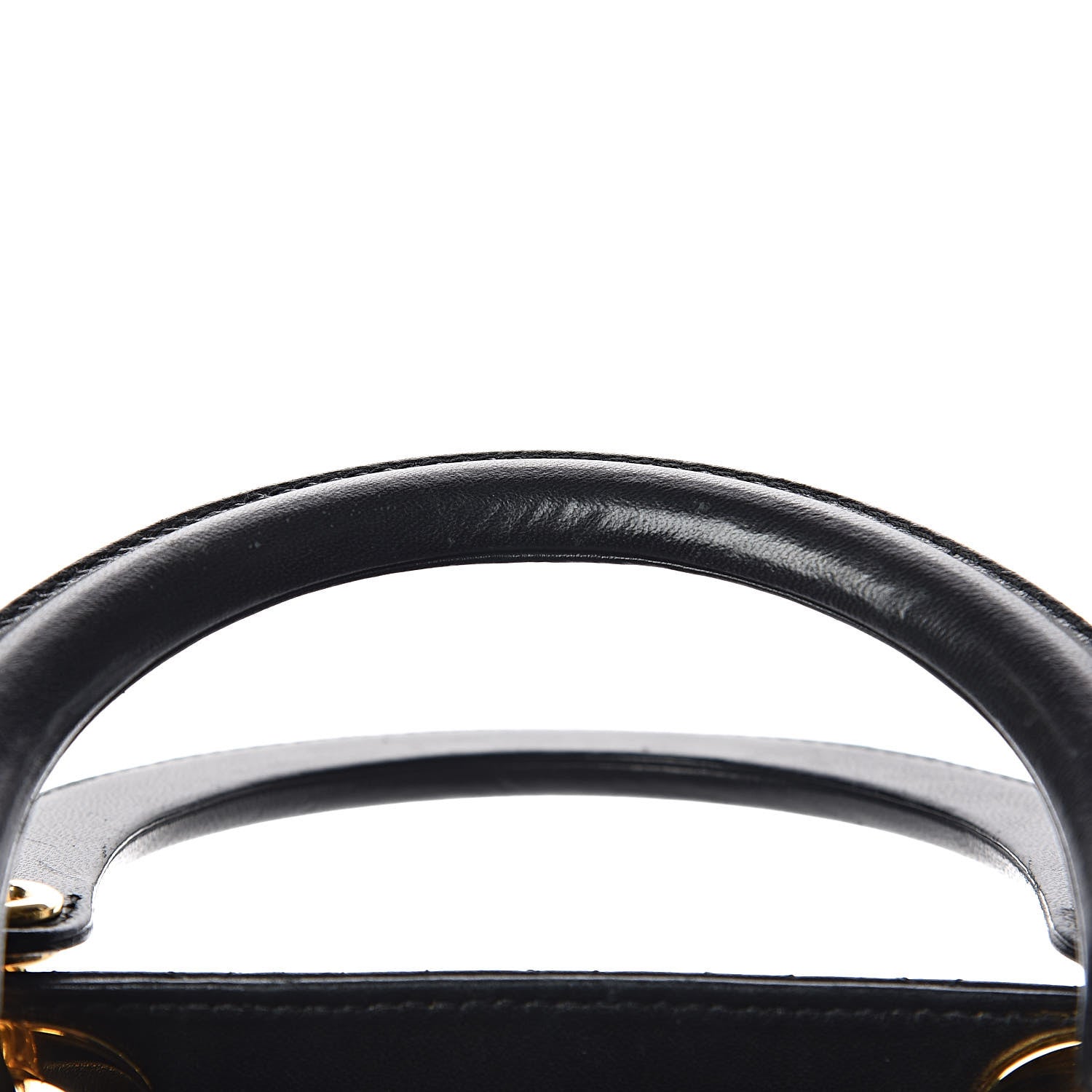 Christian Dior Lambskin Cannage Medium Lady Dior Black 13 of 17
