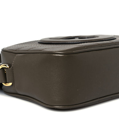 Gucci Sakai Be Green Calfskin Diagonal Stitched Small Blondie Shoulder Bag Craclet Brown 9 of 10