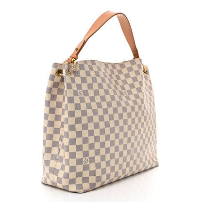 Louis Vuitton Damier Azur Graceful MM Rose Ballerine 3 of 12